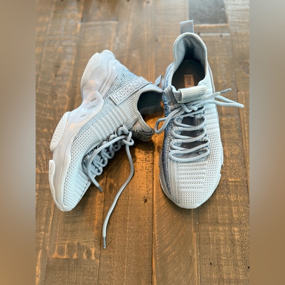Steve Madden Shoes - Steve Madden smoky blue Sneakers bling size 8.5